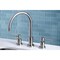 Kingston Brass KS8728DLLS Widespread Kitchen Faucet, Brushed Nickel KS8728DLLS - alternate 2